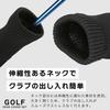 Sulanx Golf Headcover Set for Fairway and Utility set Driver, Wood, (BLACK, 3-piece (DB/FW/UT))