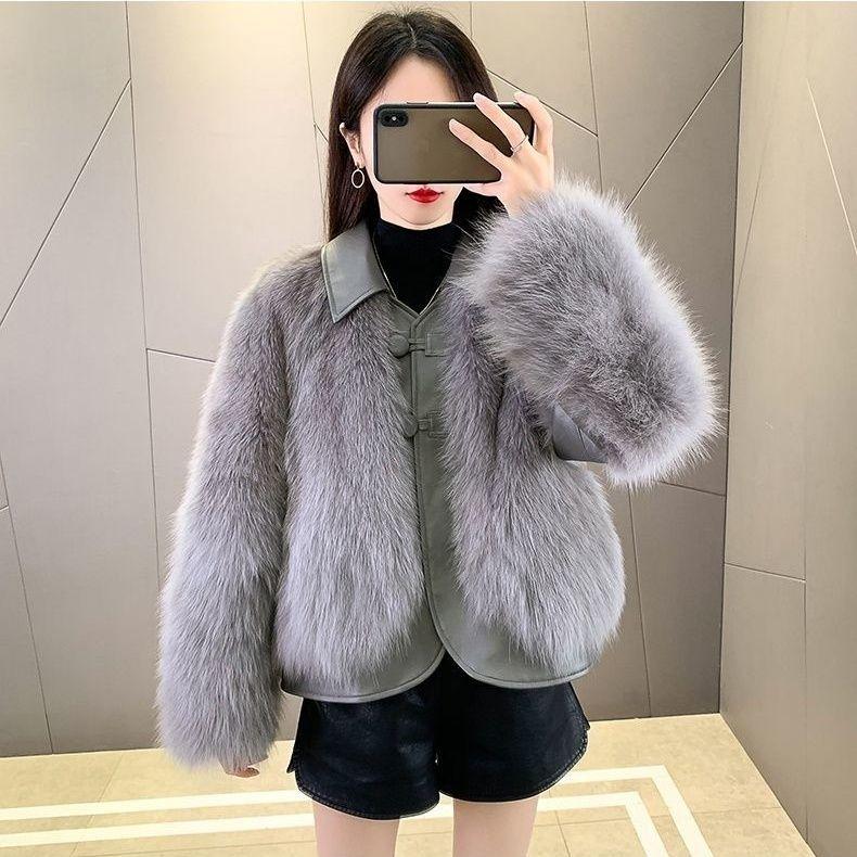 Temperament Imitate Fur Coat Women Young Short Temperament Ladies Autumn And Winter Mao Mao Coats Female Jac