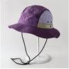 Summer Quick Dry Patchwork Bucket Hat Women Men Gorpcore Outdoor Hiking Mountain Cap Windproof Rope Sun Protection Fisherman Hat