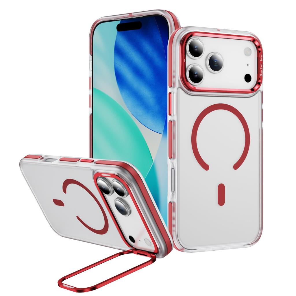 For Apple 17 Mobile Phone Case Skin-sensitive Magnetic Ring Stand 16pm Mobile Phone Case High-end Mobile Phone Case Rechargeable Mobile Phone Case