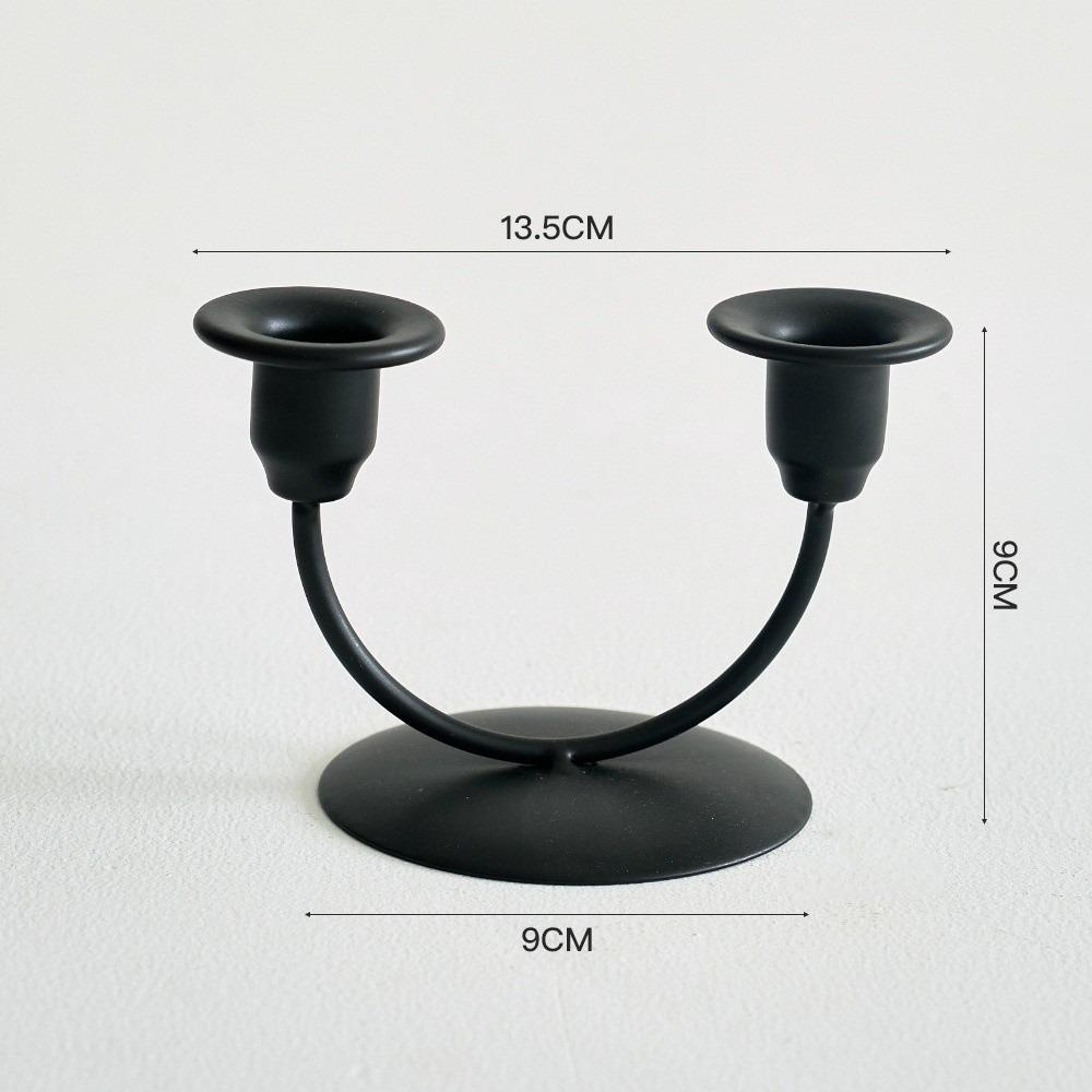 U-förmige Tischkerzenhalter Doppelkopf-Kerzenständer für Hochzeitsfeier