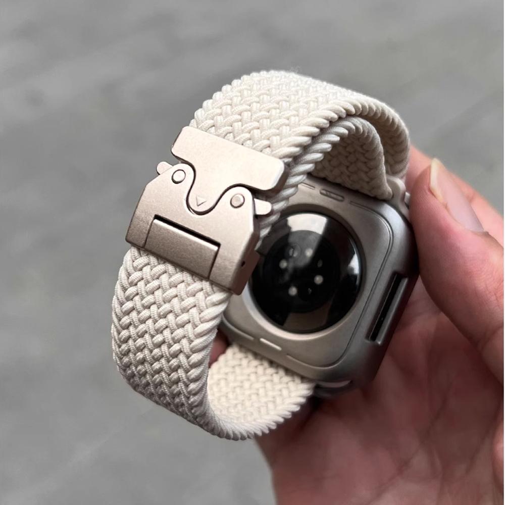 Parachute Straps for Apple Watch 10 Band 46mm 42mm 45mm Ultra 49mm 44mm 41mm Braided Bracelet Correa IWatch Series 9 8 SE 5 6 7