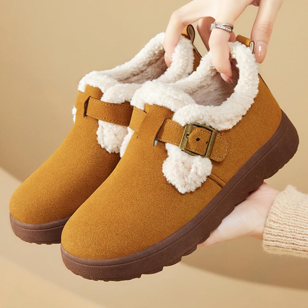 Cotton Shoes, Women's Shoes, Cold Resistant Shoes, Warm Shoes, Snow Shoes, Short Boots, Thickened Velvet, Women's Boots, Soft Soled Shoes