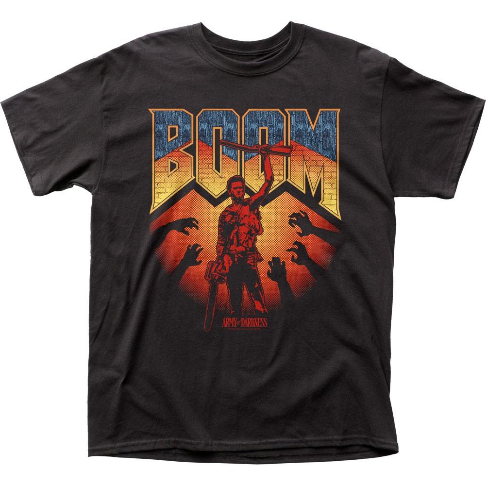 Army Of Darkness Boom Mens T Shirt Classic Pop Culture Movie Tee New Black