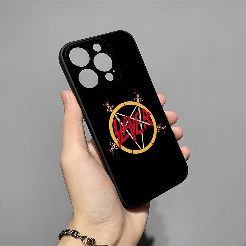 Slayer Heavy Metal Rock Band Phone Case For IPhone 17 Pro Max 16 15 14 Pro Max 13 11 X Xs Xr 8 7Plus Silicone Cover