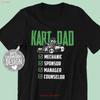 Go Kart Dad T Shirt Racing Karting Motorsports Racer  Vintage Washed Graphic Streetwear Designer Clothes Soft