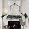 Christmas Bow Topper 70.8 Inches Large Velvet Festive Decorations Decorative Bow For Living Room Entryway Party Mantel Wall