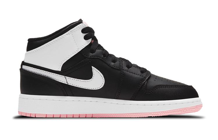 Jordan 1 Mid 'Arctic Pink Black' GS 555112-061