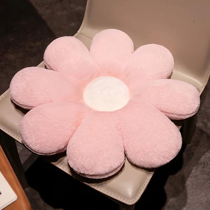 1pc 80x80cm Giant Sun Flower Cute Shaped Cushion Ergonomic Support Long Sitting Home Decor Holiday Gift Decorative Pillows