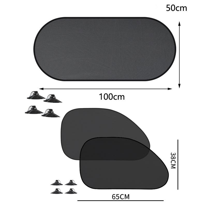 1-5Pcs Universal Car Sunshades Foldable Auto Side Window Rear Windscreen Mesh Sunshade Cover Car Windshield Accessories Exterior