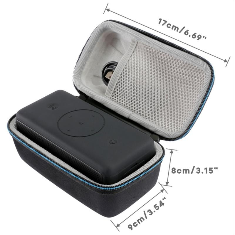 Square Speaker Bag Shockproof Carrying Storage Box for BOGASING M5 Speaker Bag with Inner Pocket Protective Holder