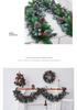 Christmas Wreath Vine Door & Wall Hanging Ornaments for Festive Atmosphere