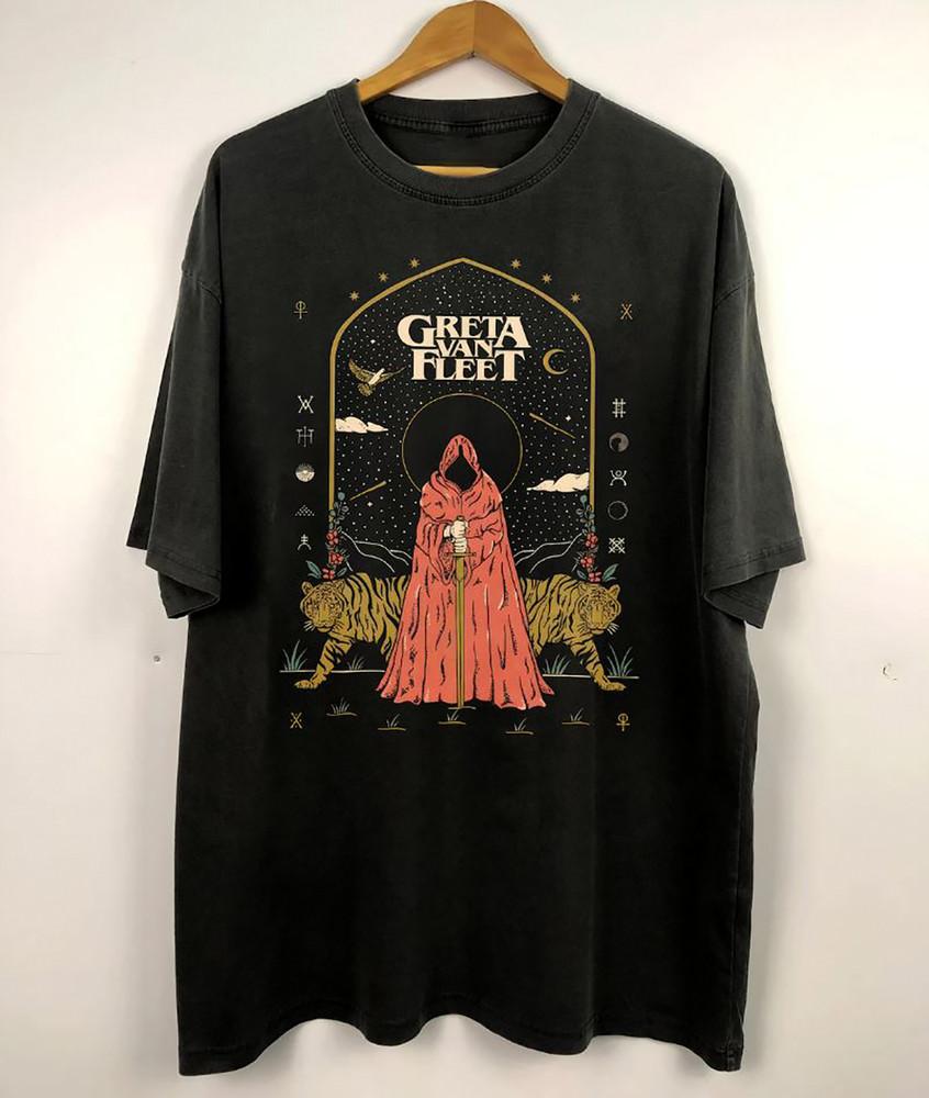 Greta Van Fleet Graphic Music Concert Unisex T-Shirt Cotton Full Size AL063 Unisex T-Shirt M