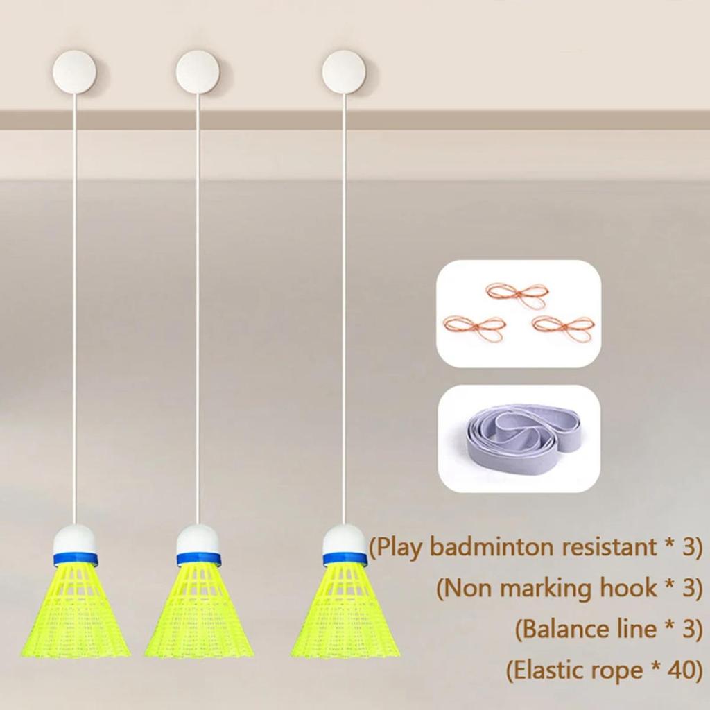 Accompanying Practice Traininer Badminton Rebound Spin Self Training Badminton Batting Stretch Self Training Shuttlecock