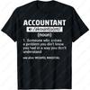 Accountant Definition Funny Tee CPA Graphic Gift Unisex Women TShirt Simple Letters Print Novelty Tops Cotton All Match Unisex Tops