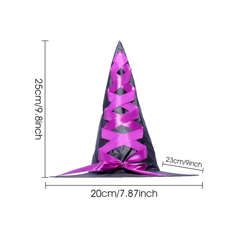 Halloween Witch Costume Broom Witch Hat with Flying Witch Broom Witch Hat for Kids Party Costume Accessories Stage Performance