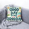 warm good day Cushion Cover Premium Comfort Reversible Pillow Cove Two in One Design for Any Room  Car Interior