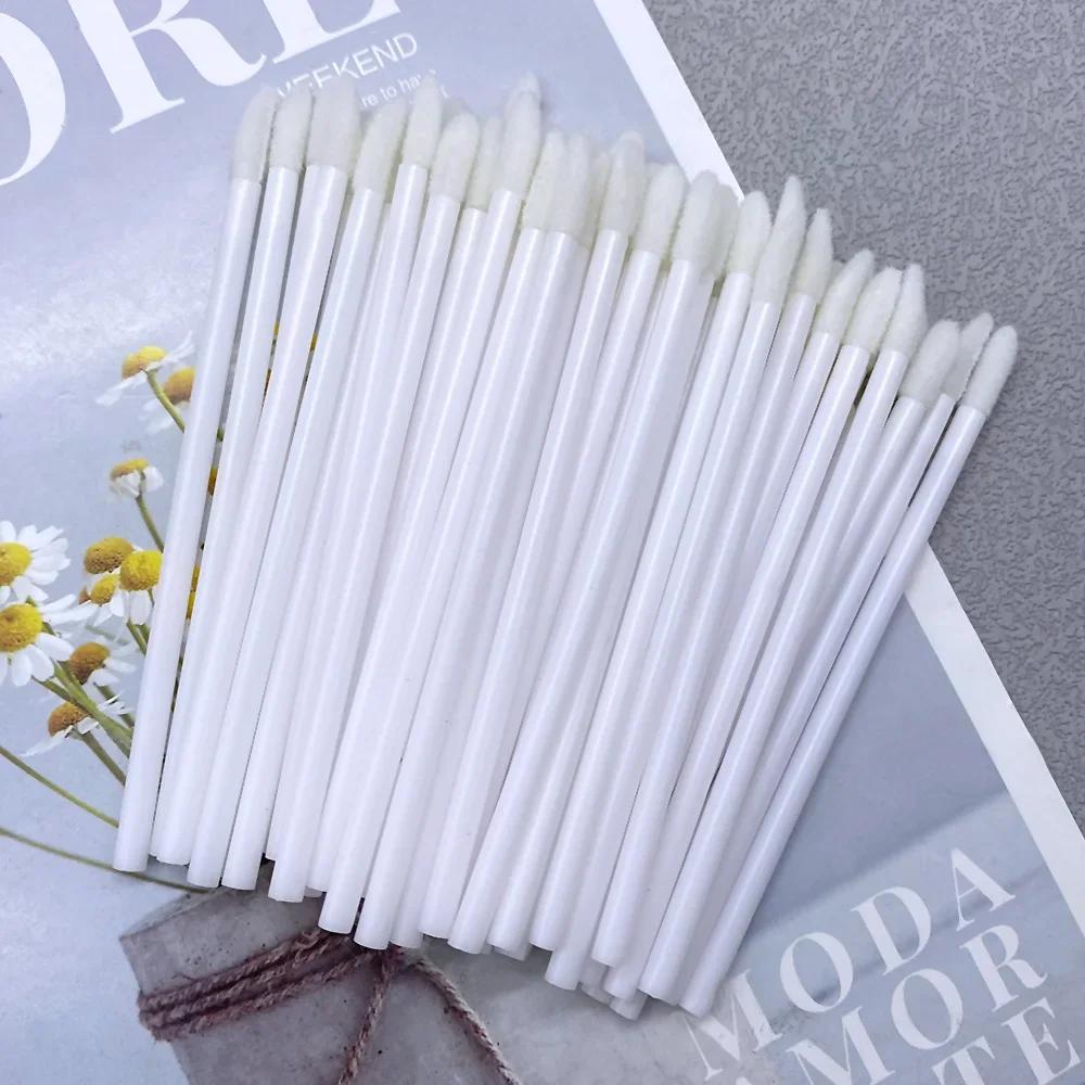 Wholesale 50/1000 PCS Disposable Lip Brush Women Accessories Lipstick Gloss Wands Applicator Make Up Tool Hotting