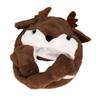 Plush Animal Hat Winter Warm Beanie with Long Ear Flaps Cute Elk with Moving Ears Christmas Gift for Teens Boys Girls