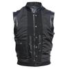 Chinese Size Motorcycle Vest Men Leather Sleeveless Jacket Real Cowhide Leather Club Riding Biker Vests M008