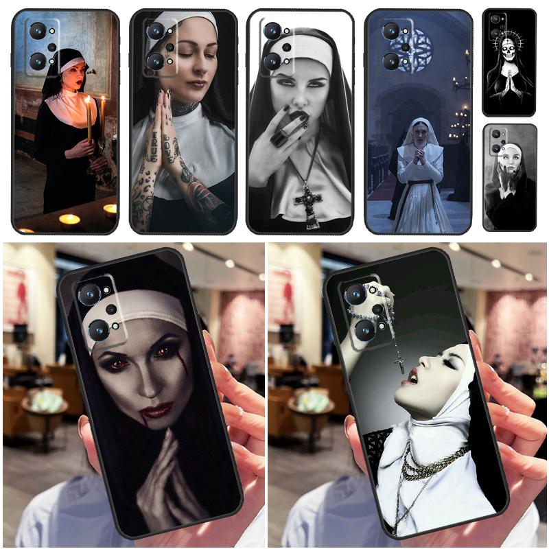 Sister Nun For Realme GT 7 Pro GT 6T 6 5 C67 C61 C55 C53 C51 C21Y C25S C75 10 11 12 13 14 Pro Plus Case