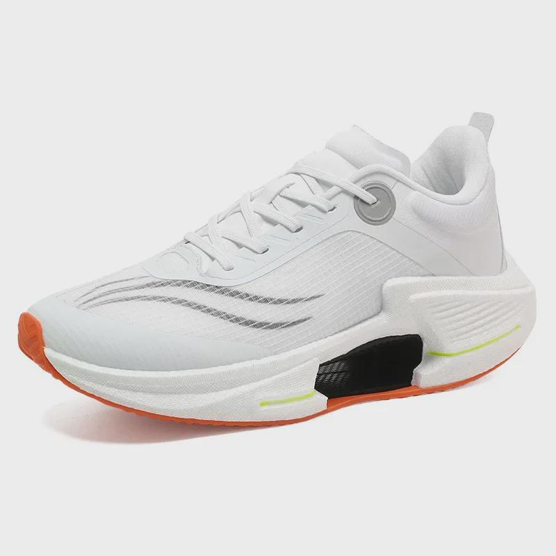 Autumn Men's Lightweight Air Cushion Marathon Running Shoes, Size 45 - Shock Absorbing Sports Shoes for Couples