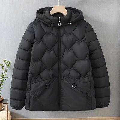 Mama Kurzer Gepolsterter Mantel Petite Mittelalte Frauen Herbst Winter Jacke Polyester Warm Baumwolle Kleidung