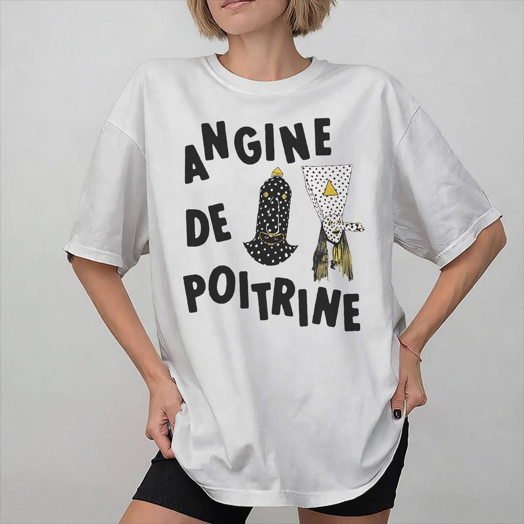 Angina Pectoris Band Merch Unisex Damen T-Shirts Reines Baumwoll-T-Shirt Grafik-T-Shirt Kleidung