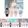 Trendy Dětské hodinky s kresleným motivem Bubble Mart Vysoce kvalitní měkký silikonový řemínek