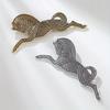 Vintage Horse Brooch Set, Gold Silver-Tone Dot Pattern Pin, Retro Accessory for Daily Party Wear, Perfect Gift for Horse Lovers