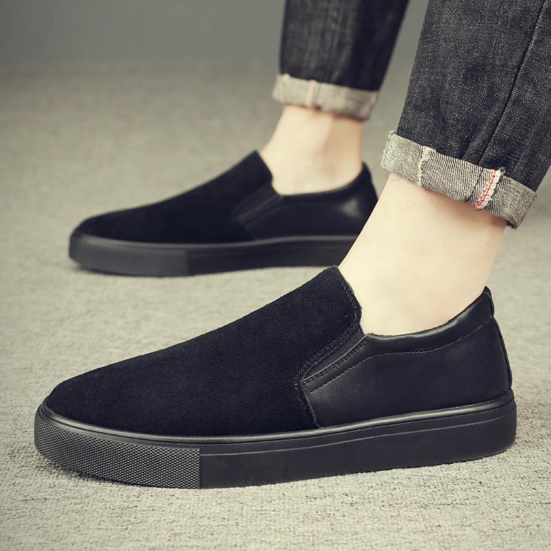 

Extra large size leather men s shoes summer matte leather shoes men s new casual versatile anti-velvet leather retro single shoes board shoes 38