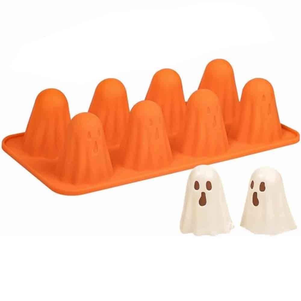 Durable Ghost Silicone Mold Reusable Halloween Baking Molds Multipurpose Ghost Shape Mold Baking