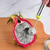 3Pcs/Set Fruit Carving Tools Portátil Confortável Pega Aço Inoxidável Multiuso Trabalho-economia Frutas Dig Polpa Separador