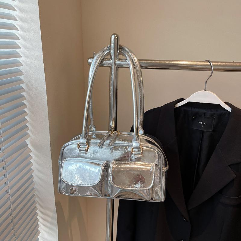 Underarm Bowling Bag Women's New Simple Casual High-end Pillow Bag Versatile Shoulder Bag