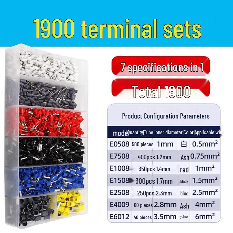 HSC8 6-4A European Ratchet Crimping Pliers Set with Manual for Labor-Saving Cold Crimping