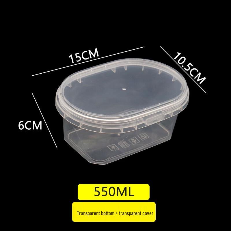 Handun Transparent Round Fruit Salad Takeout Containers