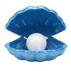 Shell Lamp Ornament Decorative Ceramic Pearl Shell Night Light Bedside LED Shell Light for Bedroom Living Room Vintage