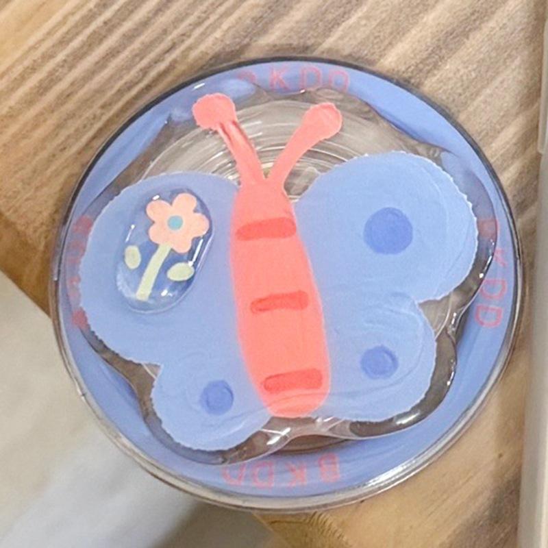 Korean Butterfly Strawberry Magnetic Phone Holder, Strong Suction, Portable, Female N52.