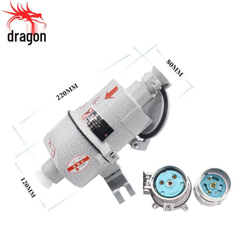 Угловая 3-контактная вилка Longchan AC-16 220В