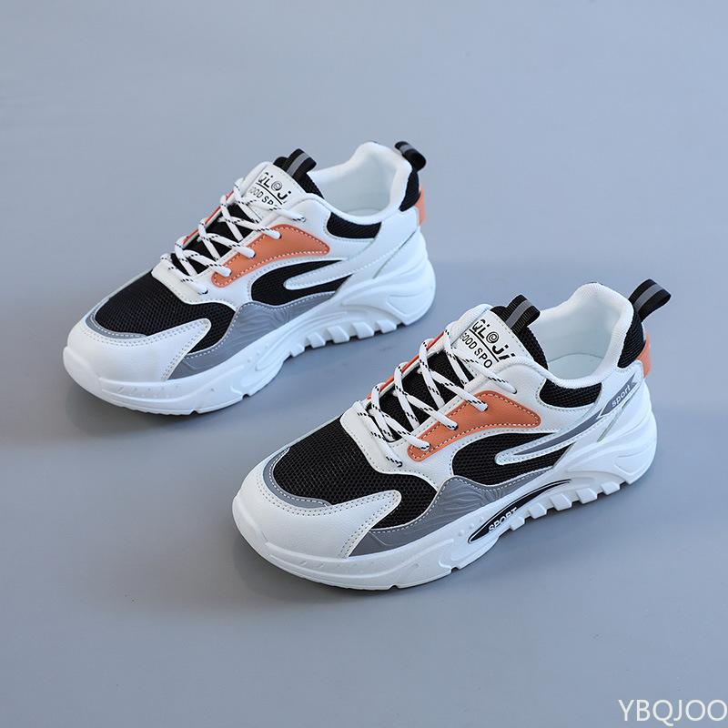 Sneakers Women Thick Bottom Daddy Shoe Thick Bottom Round Toe Breathing Leisure Female Vulcanize Shoes