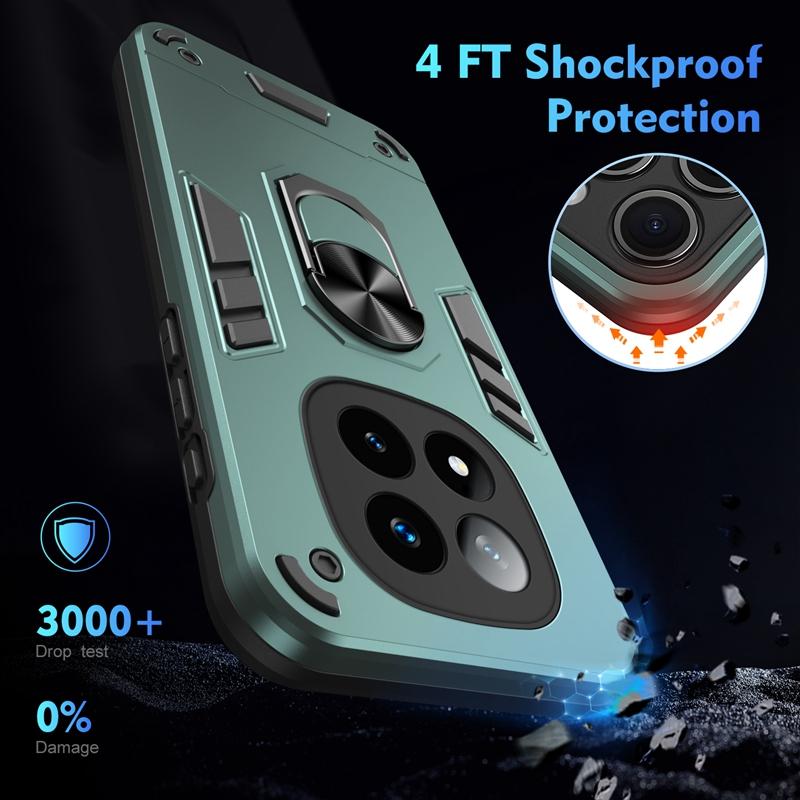 For Xiaomi Redmi Note 14 Pro Plus 5G Case Shockproof Armor Magnetic Holder Ring Case For Redmy Note 14 Pro+ Lens Protect Cover