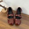 Women's Shoes Classic Belt Buckle Design Women's Single Shoes Fashion Mary Jane Shoes Fashion Shallow Mouth Low Heel Single Shoe