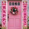Mother's Day Porch Sign Two Mother Enhance Are Well Polyester Indoor Outdoor Decor