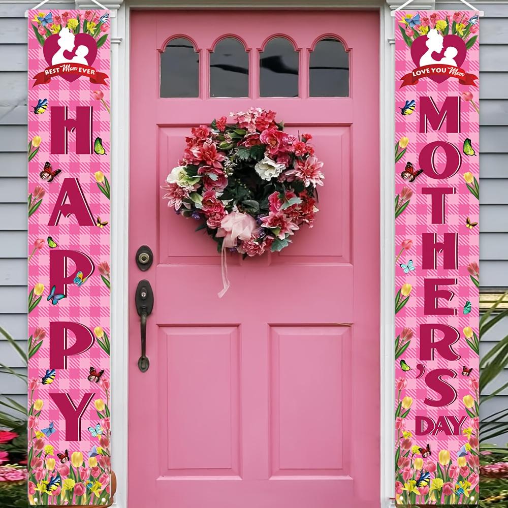Mother's Day Porch Sign Two Mother Enhance Are Well Polyester Indoor Outdoor Decor