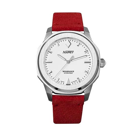 Nappey Renaissance Steel And White Automatic NY41-AD2M-3B6A 200M Unisex Watch