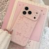Pink bow phone case suitable for iPhone 16, iPhone 17, and iPhone 17 Pro Max