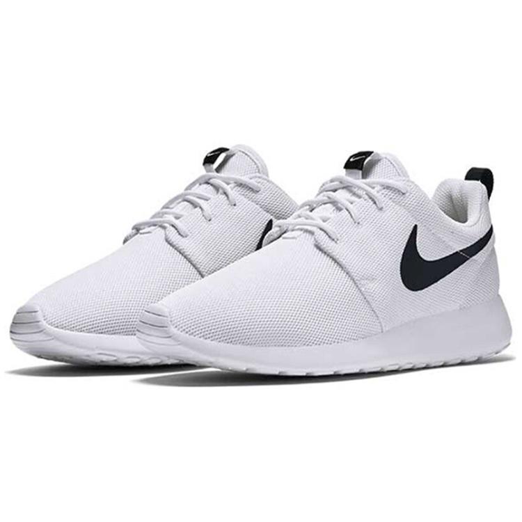 New Nike Roshe One White/White Black Women's 844994-101