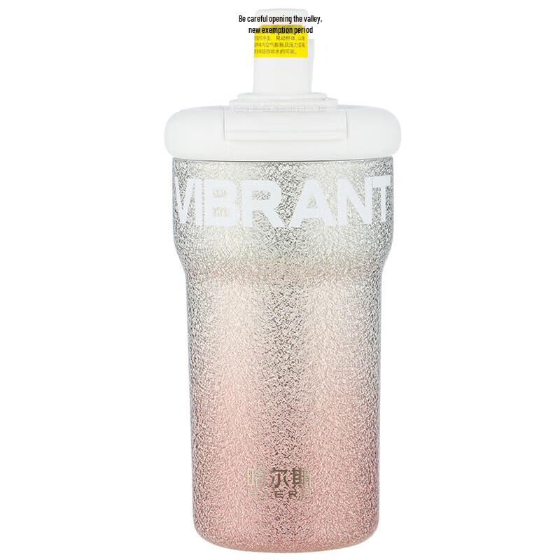 HAERS Starry Dual-Drink Insulated Water Bottle with Straw