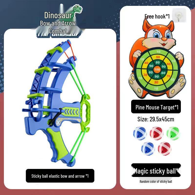 Parent-Child Indoor & Outdoor Crossbow Shooting Toy with EVA Sponge Balls & Target