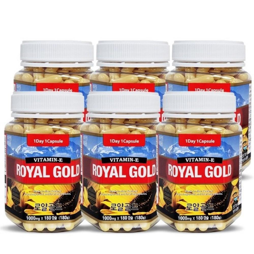 Tonglife - Royal Gold Vitamin E (New Zealand Royal Jelly) 6 Pcs Monthly Supply - 6 Bottles, 180 Tablets